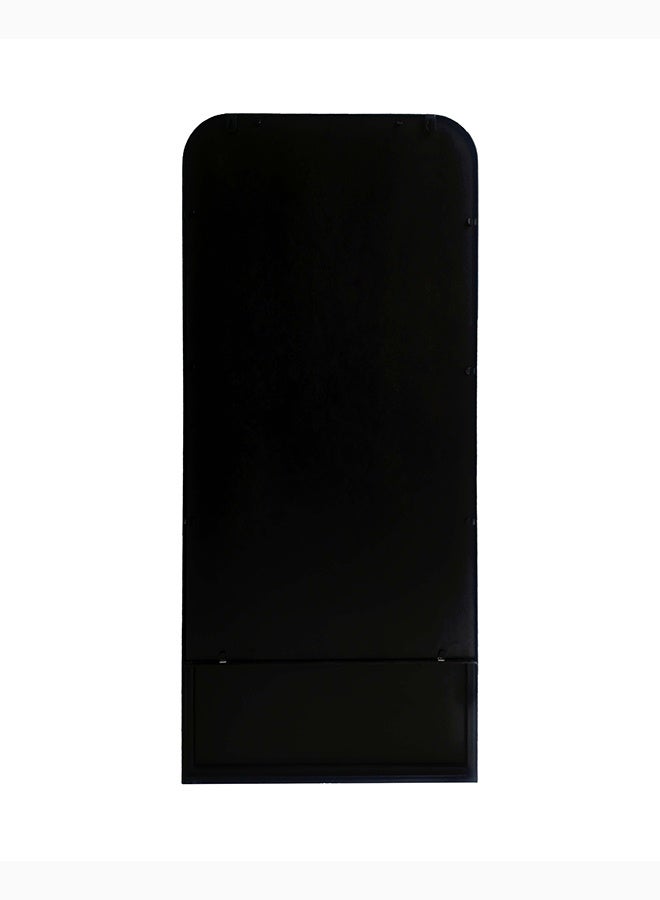 ميجو هوم مرآة حائط بإطار حديدي، مرآة ديكورية حديثة معلقة لغرفة المعيشة وغرفة النوم والمدخل، مقاس 45×8×100 سم، لون أسود - Image 3